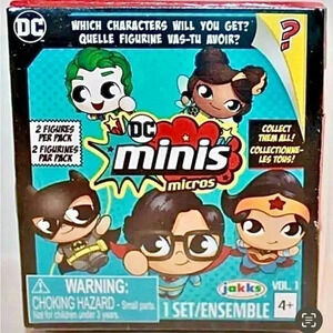 2 Boxes DC Mini Micros Surprise Figures